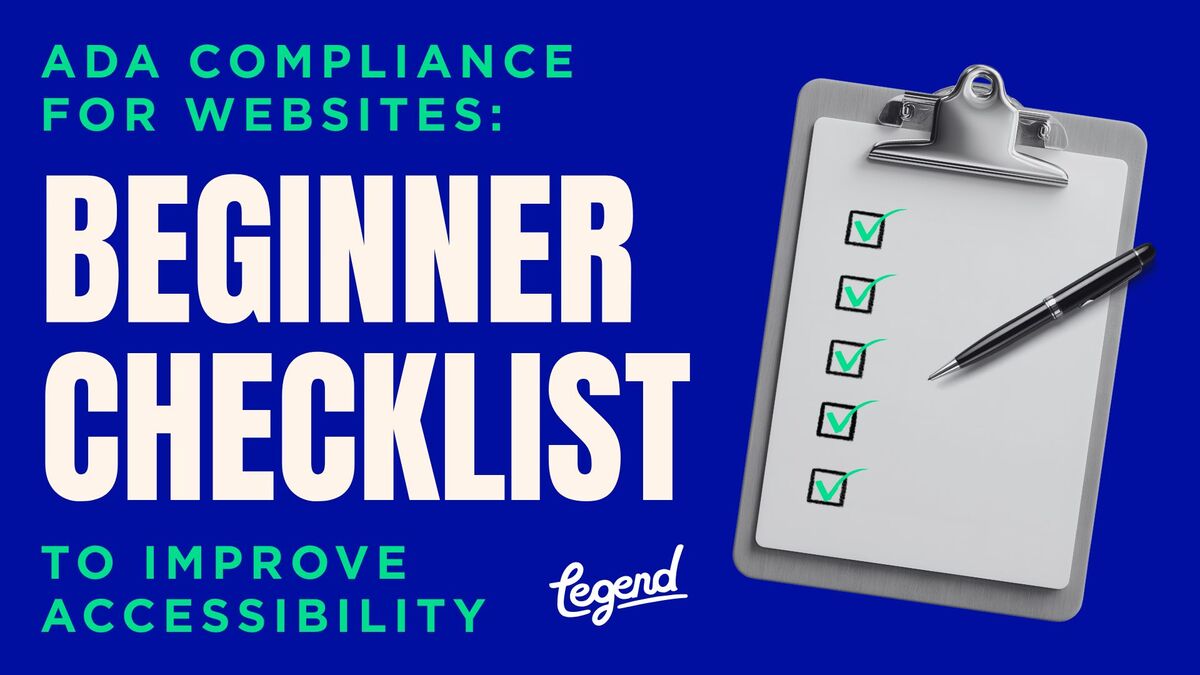ADA Compliance for Websites Beginner Checklist to Improve Accessibility